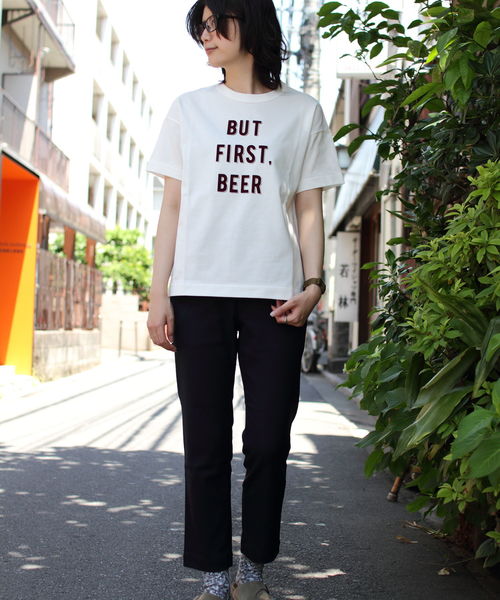 A VONTADE(アボンタージ)の「A VONTADE/ ア ボンタージ 別注 プリントTシャツ(ウィメンズ)(Tシャツ/カットソー・レディース・ホワイト/グリーン/アイボリー/ピンク・FREE)」の12枚目の写真