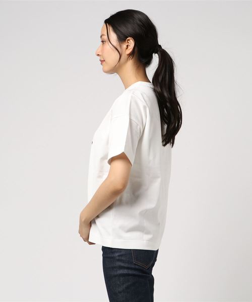 A VONTADE(アボンタージ)の「A VONTADE/ ア ボンタージ 別注 プリントTシャツ(ウィメンズ)(Tシャツ/カットソー・レディース・ホワイト/グリーン/アイボリー/ピンク・FREE)」の5枚目の写真
