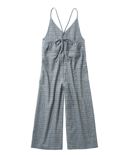 GeeRA(ジーラ)の「チェック素材のサロペット(サロペット/オーバーオール・レディース・グレー・MEDIUM/LARGE/X-LARGE/XX-LARGE)」の7枚目の写真