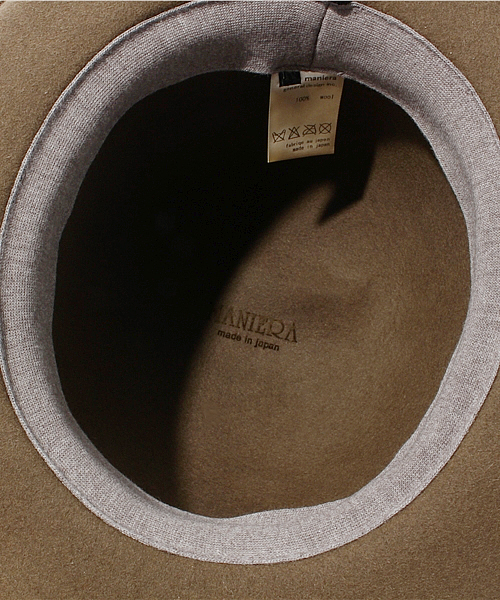 BEAMS（ビームス）の「□MANIERA / FREE HAT（ハット・メンズ・チャコールグレー/ベージュ・MEDIUM）」の8枚目の写真