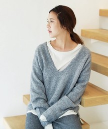 TODAYFUL | Vネックヤクニット(ニット/セーター)