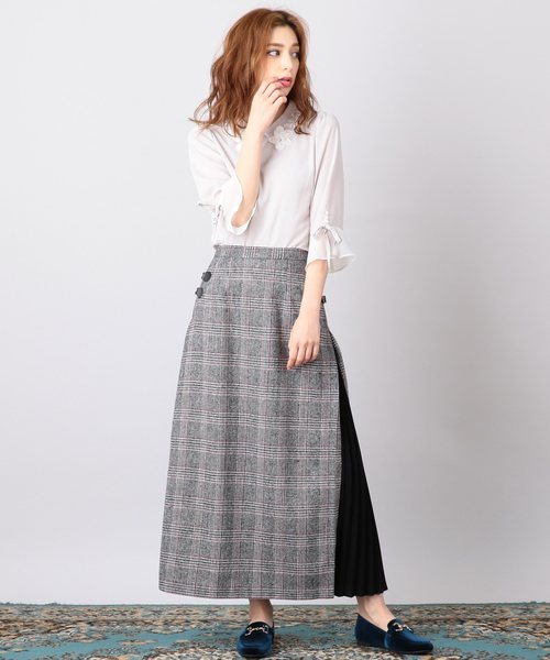 Moi-même-Moitié EGA サイドプリーツロングスカート MIIA（ミーア）の「サイドプリーツロングスカート（スカート）」 - WEAR