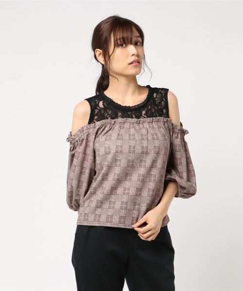 Ingni イング の ヨークシアー肩あきトップス Tシャツ カットソー Wear