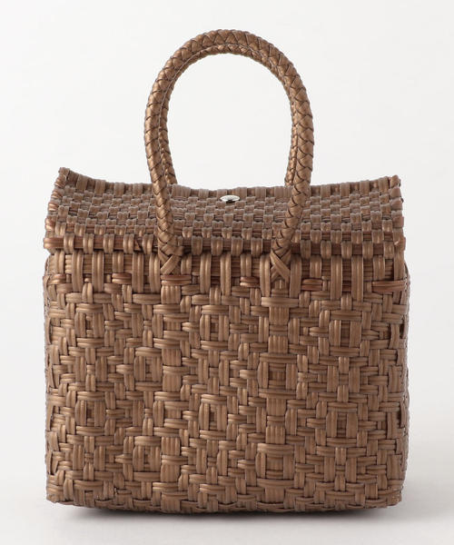 BEAUTY&YOUTH UNITED ARROWS（ビューティーアンドユースユナイテッドアローズ）の「＜DIMINUTIVO＞メルカド蓋スクエアバッグ ◆（かごバッグ・レディース・ダークブラウン/オレンジ・FREE）」の2枚目の写真