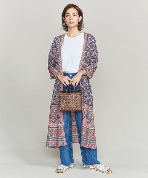 BEAUTY&YOUTH UNITED ARROWS（ビューティーアンドユースユナイテッドアローズ）の「＜DIMINUTIVO＞メルカド蓋スクエアバッグ ◆（かごバッグ・レディース・ダークブラウン/オレンジ・FREE）」の10枚目の写真