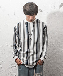MinoriTY | ジャガードストライプロンＴ(Tシャツ/カットソー)