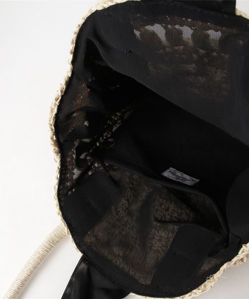 Casselini（キャセリーニ）の「【Casselini】サークルリボンＢＡＧ（かごバッグ・レディース・ベージュ/ブラウン・フリー）」の5枚目の写真