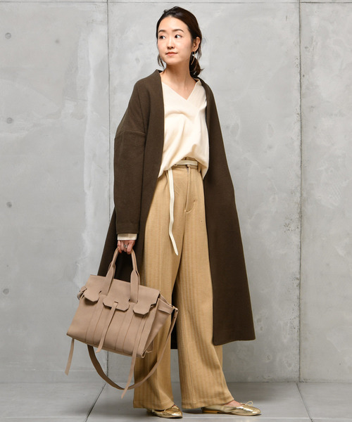 DouDou（ドゥドゥ）の「ヘリンボンパンツ（その他パンツ・レディース・ベージュ/ブラウン/グレー・38/36/37）」の12枚目の写真