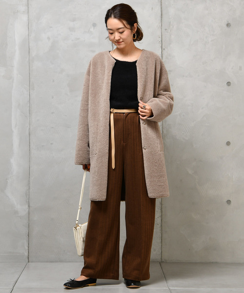 DouDou（ドゥドゥ）の「ヘリンボンパンツ（その他パンツ・レディース・ベージュ/ブラウン/グレー・38/36/37）」の13枚目の写真