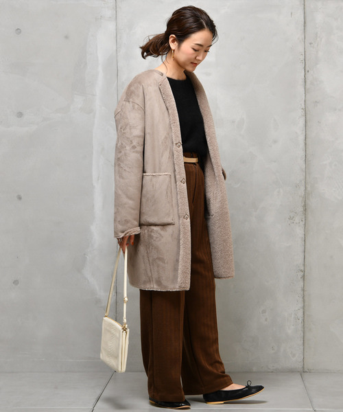 DouDou（ドゥドゥ）の「ヘリンボンパンツ（その他パンツ・レディース・ベージュ/ブラウン/グレー・38/36/37）」の15枚目の写真