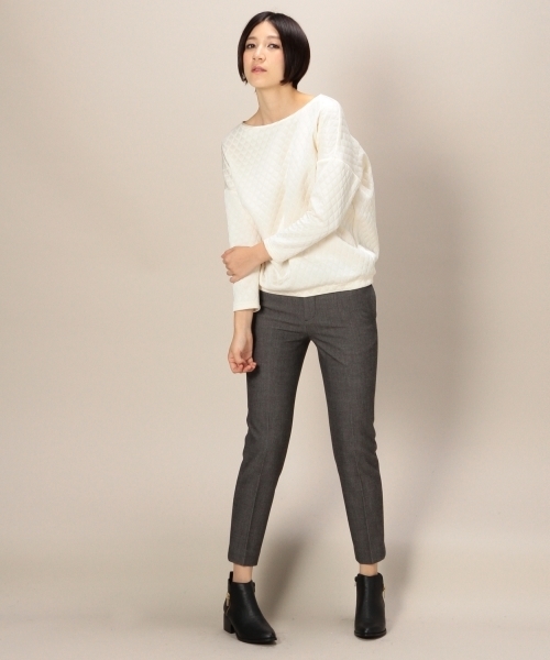 BEAUTY&YOUTH UNITED ARROWS（ビューティーアンドユースユナイテッドアローズ）の「BYTF ポリエステルレーヨン9分丈パンツ ◆（スラックス・レディース・ブラック/ダークグレー/その他1/グレー・SMALL/MEDIUM/LARGE）」の12枚目の写真