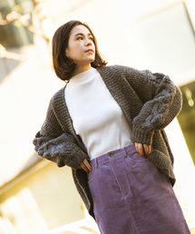 niko and... | 袖山BIGケーブルカーディガン(カーディガン/ボレロ)