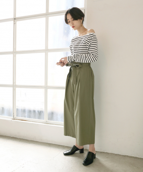 LOWRYS FARM（ローリーズファーム）の「トルコワンショルプルオーバー　829794（Tシャツ/カットソー・レディース・オフホワイト/ベージュ/グリーン/レッド・FREE）」の8枚目の写真