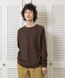 【1/F】ワッフルラグランルーズロンT