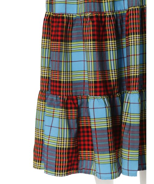 jouetie（ジュエティ）の「ティアードロングスカート（スカート・レディース・ライトブルー/ベージュ/レッド・MEDIUM）」の6枚目の写真