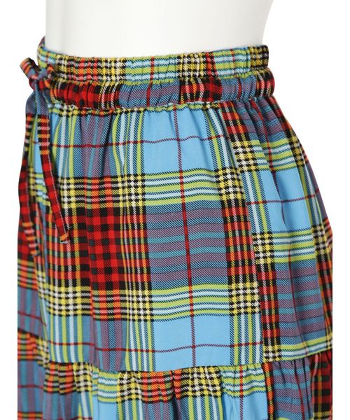 jouetie（ジュエティ）の「ティアードロングスカート（スカート・レディース・ライトブルー/ベージュ/レッド・MEDIUM）」の7枚目の写真