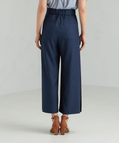 ダークグリーン プリーツカジュアルパンツ ダークグリーン プリーツカジュアルパンツ グリーン系 パンツ