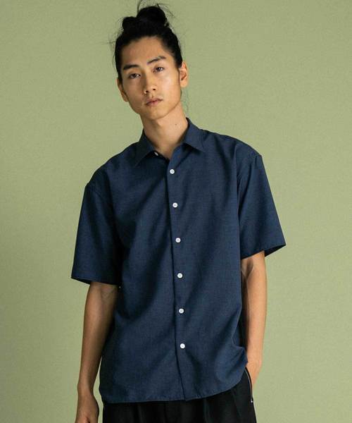UNITED TOKYO（ユナイテッドトウキョウ）の「ドライボイルショートスリーブシャツ（シャツ/ブラウス・メンズ・ブラック/ベージュ/ブルー/グレー/アイボリー/ライトブルー・1/2/3）」の5枚目の写真