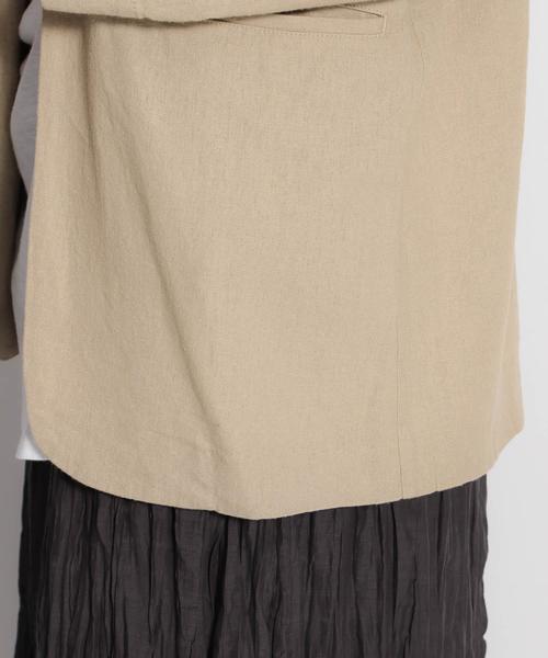 niko and...（ニコアンド）の「ヨーロピアンリネンレーヨンショートジャケット（その他アウター・レディース・ブラウン/ライトブラウン・MEDIUM/LARGE）」の12枚目の写真