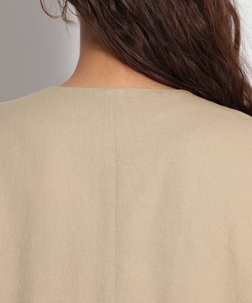 niko and...（ニコアンド）の「ヨーロピアンリネンレーヨンショートジャケット（その他アウター・レディース・ブラウン/ライトブラウン・MEDIUM/LARGE）」の14枚目の写真