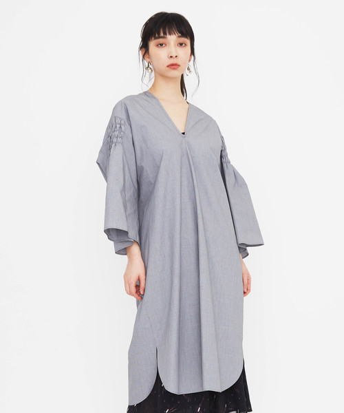Muveil ミュベール の Muveil ミュベール Vネックワンピース Mwfa006 ワンピース Wear