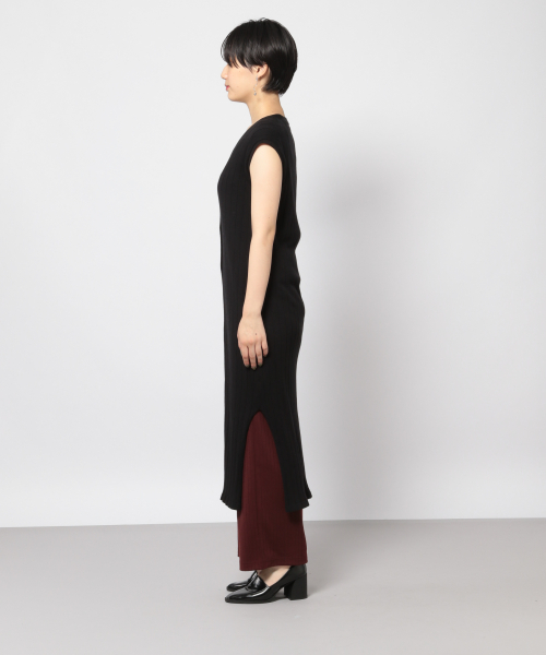 PAGEBOY（ページボーイ）の「リブニットマエボタンワンピースノースリ（ワンピース・レディース・ブラック/ダークブラウン/ベージュ・FREE）」の15枚目の写真