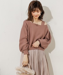 natural couture | ワンショルアンサンブルニット(アンサンブル)