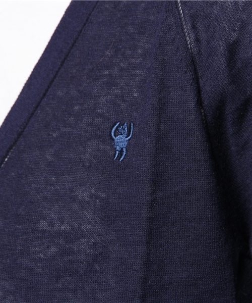 coen(コーエン)の「コットンリネンVネックカーディガン(カーディガン/ボレロ・レディース・ホワイト/ライトグレー/レッド/ピンク/ケリー/ネイビー・LARGE/MEDIUM)」の11枚目の写真