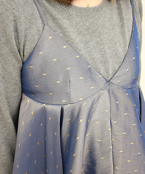 mystic（ミスティック）の「サテンドットキャミ（キャミソール・レディース・ブラック/ネイビー/ピンク・FREE）」の6枚目の写真