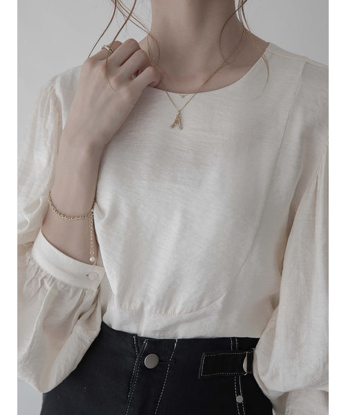 amel（エイメル）の「コンシャススリーブパールブラウス（シャツ/ブラウス・レディース・オフホワイト・FREE）」の11枚目の写真