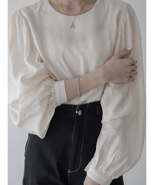 amel（エイメル）の「コンシャススリーブパールブラウス（シャツ/ブラウス・レディース・オフホワイト・FREE）」の7枚目の写真