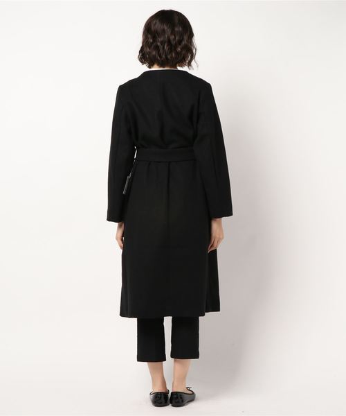 archives(アルシーヴ)の「ニットソー着流しコート(その他アウター・レディース・ブラック/アイボリー/モカ・MEDIUM)」の6枚目の写真