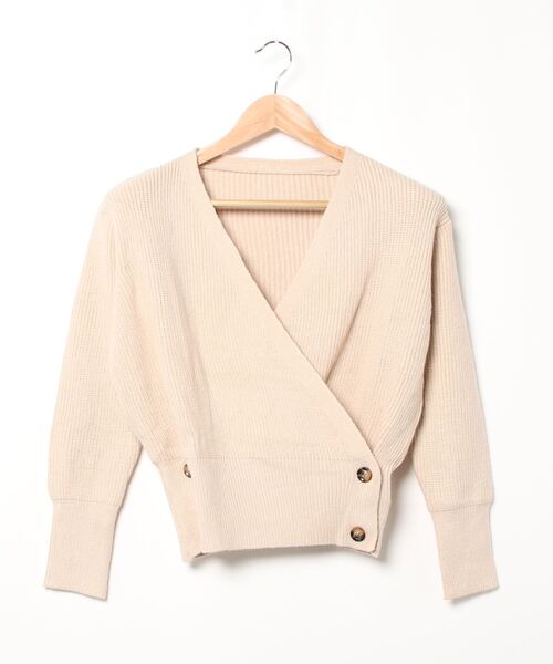 rps(アールピーエス)の「カシュクールニットプルオーバー(ニット/セーター・レディース・ブラック/ベージュ/グレー/モカ/アイボリー/チャコールグレー・M)」の9枚目の写真