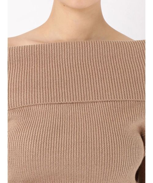 GYDA(ジェイダ)の「ワンショルバックリボンニットTOPS(ニット/セーター・レディース・ベージュ/ブラック/オフホワイト・FREE)」の13枚目の写真