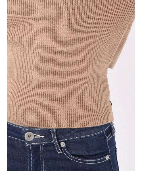 GYDA(ジェイダ)の「ワンショルバックリボンニットTOPS(ニット/セーター・レディース・ベージュ/ブラック/オフホワイト・FREE)」の11枚目の写真