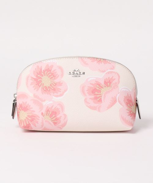 Coach コーチ の 日本限定 コーチ コスメティック ケース 17 ウィズ サクラ ブロッサム プリント ポーチ Wear