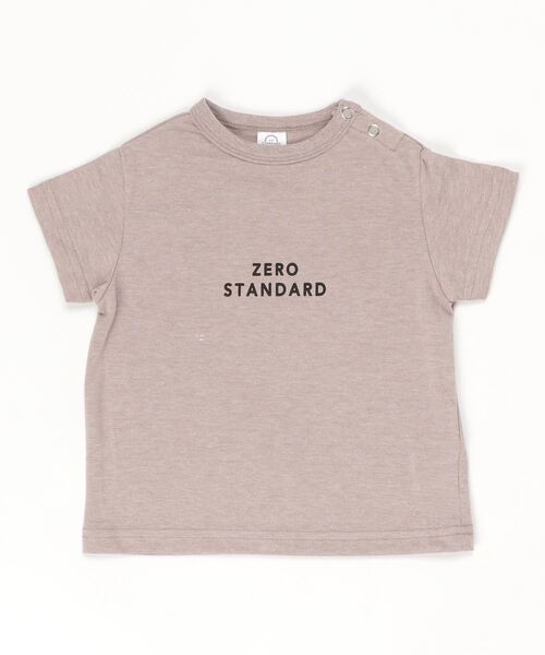 ZERO standerd（ゼロスタンダード）の「ゼロスタンダード zero　Ｔシャツ（Tシャツ/カットソー・キッズ・ブラック/ベージュ/ブラウン/カーキ/ピンク/ブルー/パープル・80ｃｍ/90cm/95cm/110cm/100cm/120cm/130cm/140cm/150cm/160cm）」の3枚目の写真