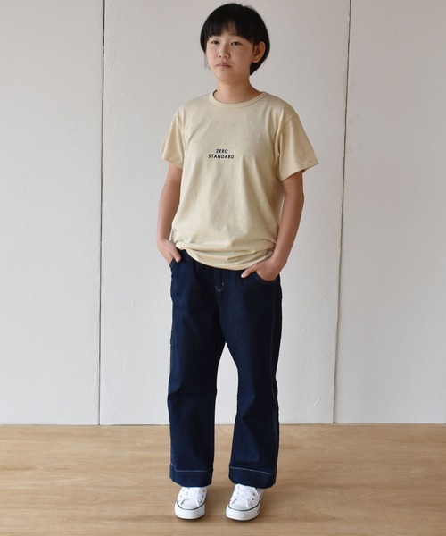 ZERO standerd（ゼロスタンダード）の「ゼロスタンダード zero　Ｔシャツ（Tシャツ/カットソー・キッズ・ブラック/ベージュ/ブラウン/カーキ/ピンク/ブルー/パープル・80ｃｍ/90cm/95cm/110cm/100cm/120cm/130cm/140cm/150cm/160cm）」の4枚目の写真