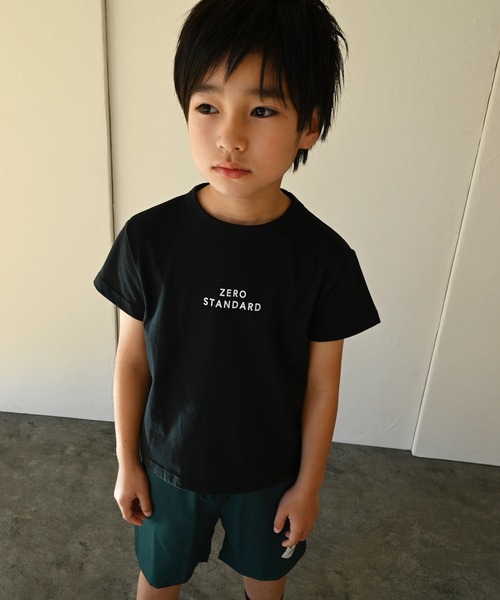 ZERO standerd（ゼロスタンダード）の「ゼロスタンダード zero　Ｔシャツ（Tシャツ/カットソー・キッズ・ブラック/ベージュ/ブラウン/カーキ/ピンク/ブルー/パープル・80ｃｍ/90cm/95cm/110cm/100cm/120cm/130cm/140cm/150cm/160cm）」の2枚目の写真