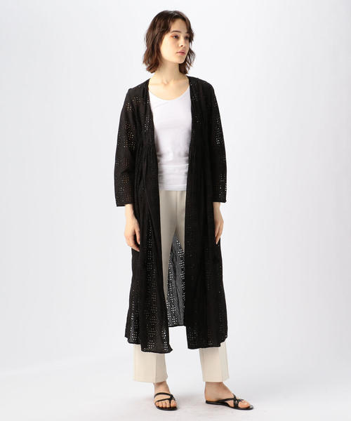 Fil Tomorrowland トゥモローランド のファッション ワンピース コットンカットワークレース ワンピース ドレス コットンカットワークレース カシュクールワンピース ワンピース 21春の新作 ワンピース