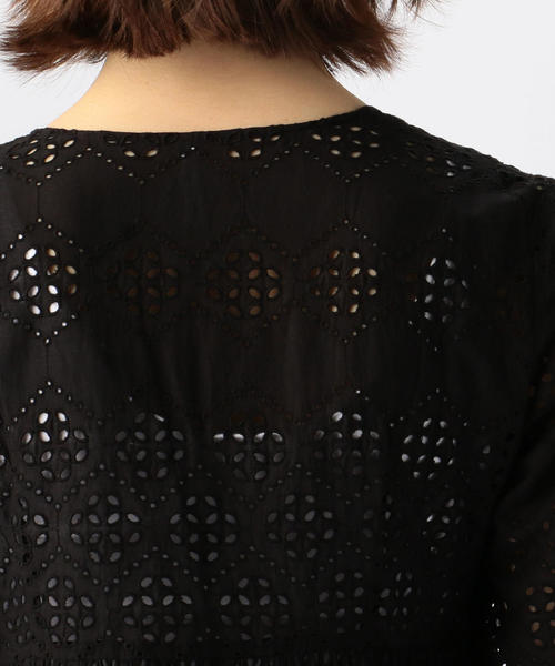 Fil カシュクールワンピース ワンピース Tomorrowland トゥモローランド のファッション ワンピース コットンカットワークレース