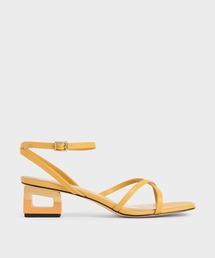スカルプチャー クロームヒールサンダル / Sculptural Chrome Heel Sandals
