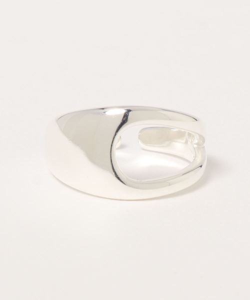 Fun & Daily（ファンアンドデイリー）の「F&D : アシンメトリーオープンリング（リング・レディース・シルバー/ゴールド・FREE）」の4枚目の写真