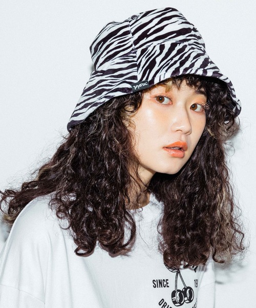 女性系　ハット X-girl（エックスガール）の「REVERSIBLE ZEBRA HAT（ハット
