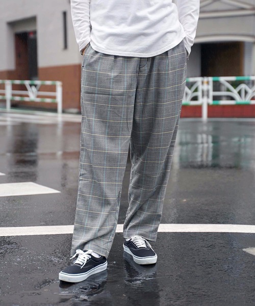 Blue Standard (ブルースタンダード)の「【BLUE STANDARD】チェックイージーパンツ ワイドパンツ チェック柄(その他パンツ・メンズ・ベージュ/ネイビー/グレー・MEDIUM/LARGE/X-LARGE)」の8枚目の写真