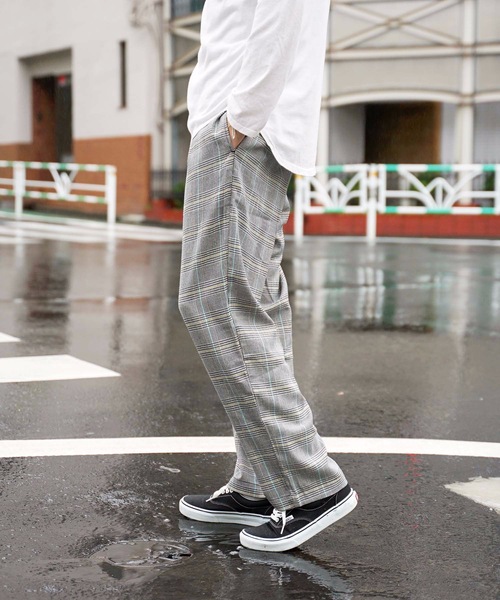 Blue Standard (ブルースタンダード)の「【BLUE STANDARD】チェックイージーパンツ ワイドパンツ チェック柄(その他パンツ・メンズ・ベージュ/ネイビー/グレー・MEDIUM/LARGE/X-LARGE)」の11枚目の写真