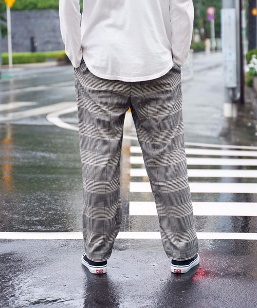 Blue Standard (ブルースタンダード)の「【BLUE STANDARD】チェックイージーパンツ ワイドパンツ チェック柄(その他パンツ・メンズ・ベージュ/ネイビー/グレー・MEDIUM/LARGE/X-LARGE)」の15枚目の写真