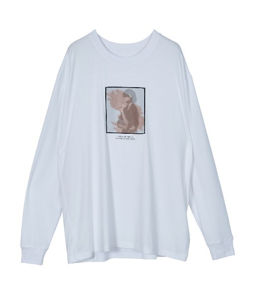 Ameri（アメリ）の「TRICK ART LONG TEE（Tシャツ/カットソー・レディース・ホワイト/ブラック・FREE）」の10枚目の写真