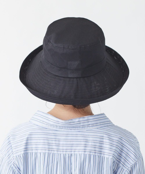 milsa(ミルサ)の「LM 風飛ば~ぬハット/サイズ展開レディースUVカットHAT(ハット・レディース・ブラック/ネイビー/ベージュ/アッシュブラウン/ブラウン/グレー・M/57.5cm/60cm/62cm/58cm/56cm)」の8枚目の写真