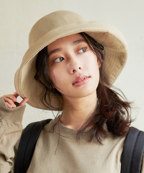 milsa(ミルサ)の「LM 風飛ば~ぬハット/サイズ展開レディースUVカットHAT(ハット・レディース・ブラック/ネイビー/ベージュ/アッシュブラウン/ブラウン/グレー・M/57.5cm/60cm/62cm/58cm/56cm)」の7枚目の写真